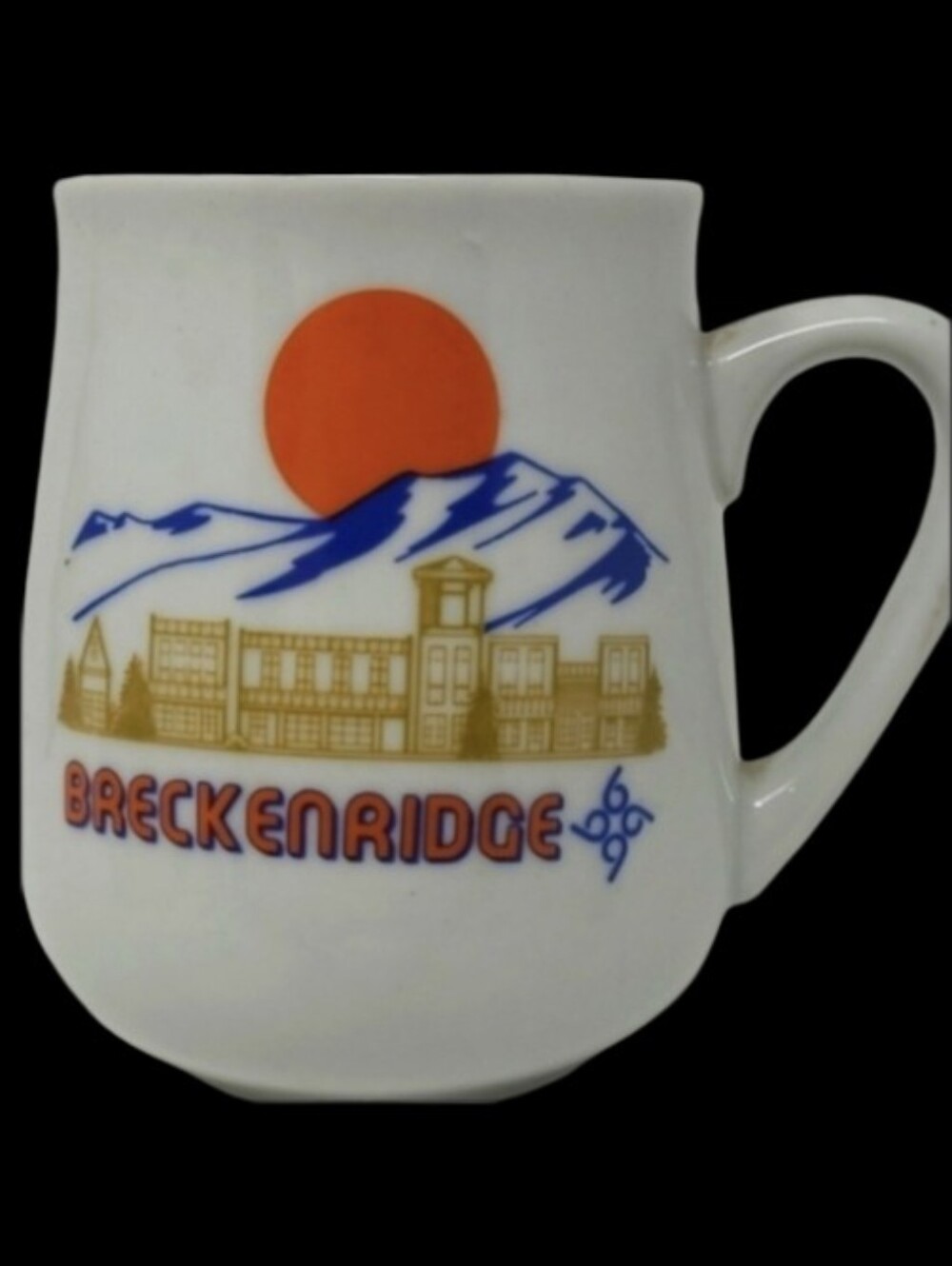 BRECKENRIDGE SOUVENIR COFFEE MUG/CUP BY PAPEL USA* HAND DECORATED
